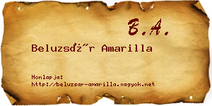 Beluzsár Amarilla névjegykártya